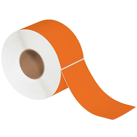 4 x 8" Orange Thermal Transfer Labels